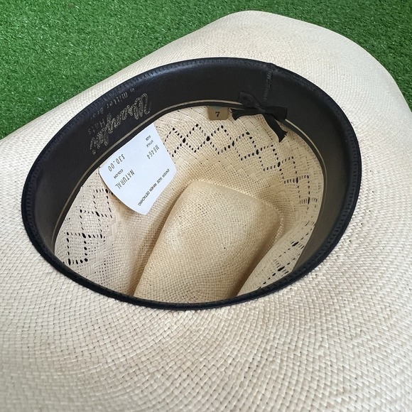 Vintage Wranglers Cowboy Hat Size 7 1970s Straw With Feather Western EUC Mint - Picture 5 of 8